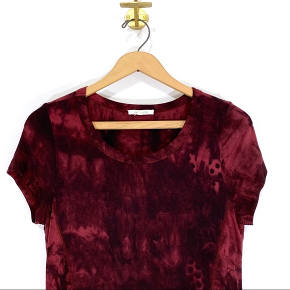 Ava James Burgundy Tie-Dye Top - Picture 2 of 7